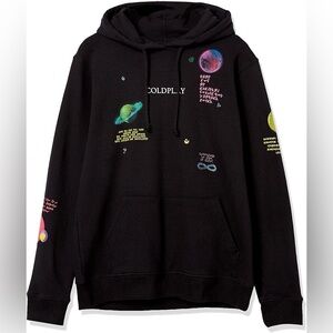 SOLD OUT COLDPLAY Mens Official Organic Cotton Pullover Hoodie